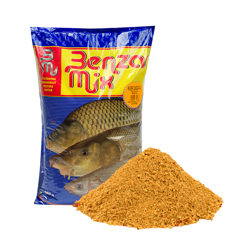 Benzar Mix River Kačkavalj Sir Benzar Mix River Kačkavalj Sir je prihrana za pecanje mrene, klena, nosare sa aromo sira-kackavalja sa krupnijom granulacijom namenjena za pecanje na rekama.