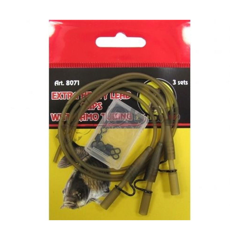 Extra Carp Heavy Lead Clips with Camo Tubing Extra Carp Heavy Lead Clips with Camo Tubing