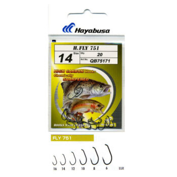 Hayabusa udice FLY 751 - Udice izuzetne jacine, izradjena od celicne zice u crnoj boji. namenjen je za fly fishing tehnici kao i za pecanje skobalja na travu.