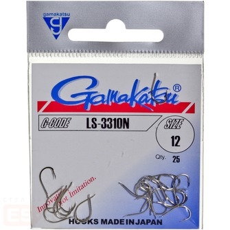 Gamakatsu Udice LS-3310N je niklovana udica za pecanje na moru odnosno orade kao i za ciljani lov krupne mrene i sarana. Sa vrhom blago povijenim u stranu.