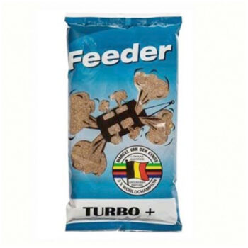 VDE Feeder Turbo + je prihrana specijalno napravljena za feeder ribolov, za sve tipove voda, reke i jezera kao i za sva godišnja doba.