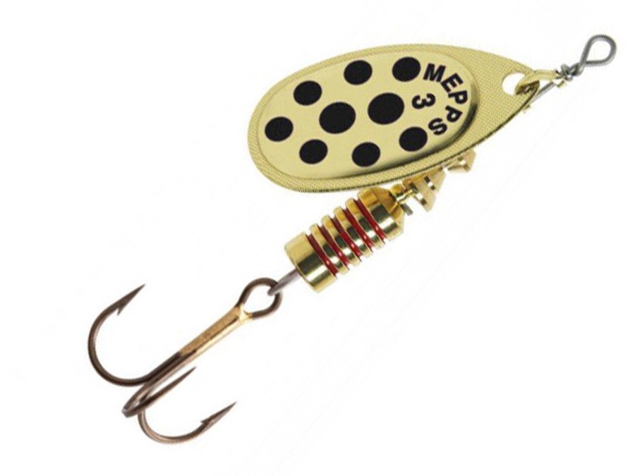 Mepps Aglia 2 Gold Black Dot Mepps Aglia 2 Gold Black Dot