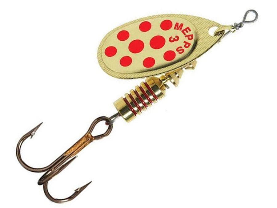 Mepps Aglia 3 Gold Red Dot Mepps Aglia 3 Gold Red Dot
