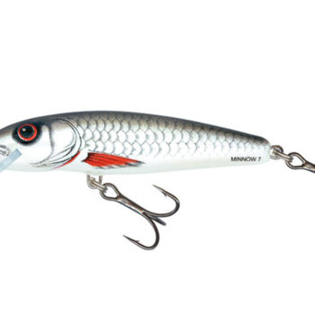 Salmo Minnow 5, klasika među voblerima koji oduševljava ribolovce svojom univerzalnom privlačnošću. Idealno za razne grabežljive ribe u različitim staništima!