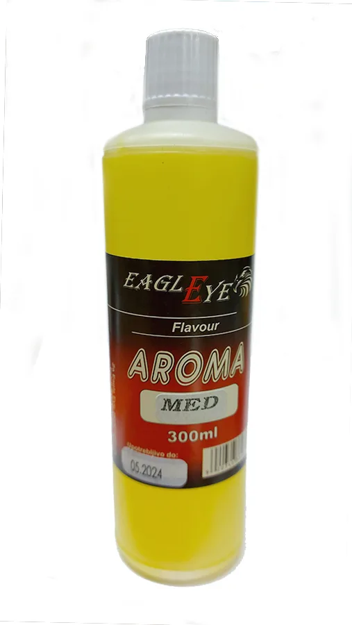 Aroma Meda Eagle Eye Aroma Meda Eagle Eye ima za cilj da privuce ribe koje prefereiraju slatke ukuse kao sto su sarana, babuska deverika i druge. Moze se koristiti tokom cele godine