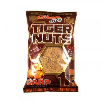 Otkrijte revolucionarnu Gica Mix Tiger Nuts Carp primamu za vrhunske rezultate u ribolovu šarana i drugih vrsta riba. Dugo zadržava ribu na željenom mestu.